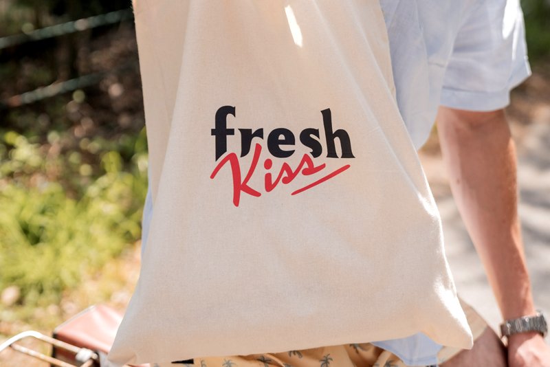 Logo FreshKiss sur tote bag